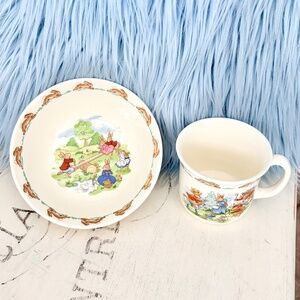 Royal Doulton, Vintage, Bunnykins, Children's Bowl‎ And Mug Set, Great Condition